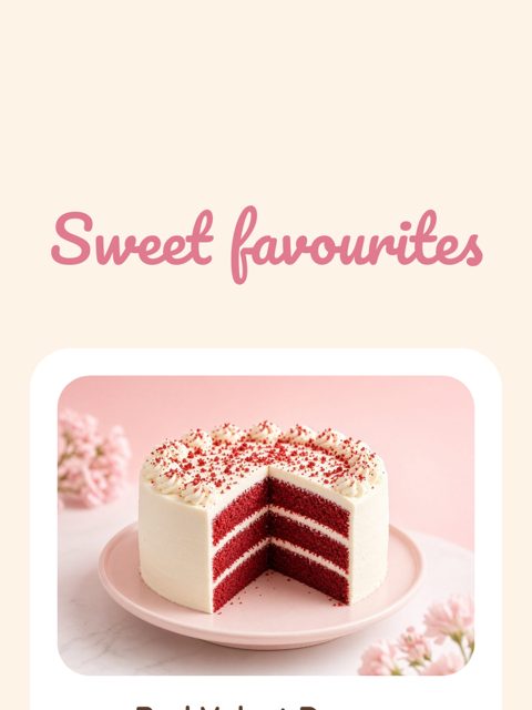 Phone view of the Sugar & Sade Cakes demo website